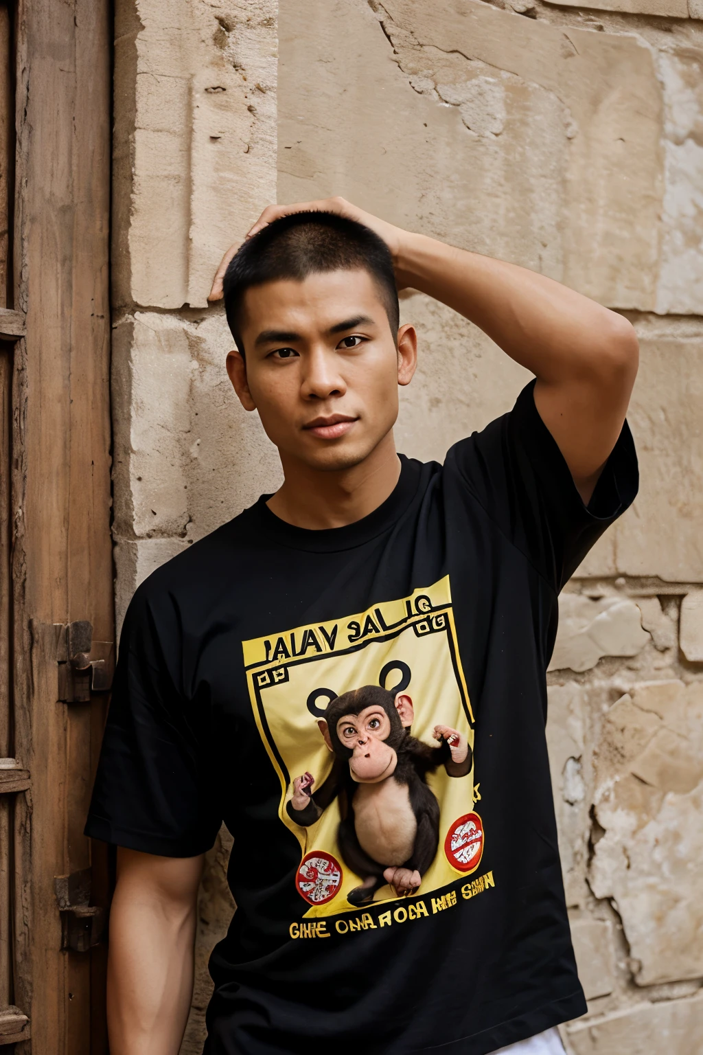 Monkey with shaolin shirt