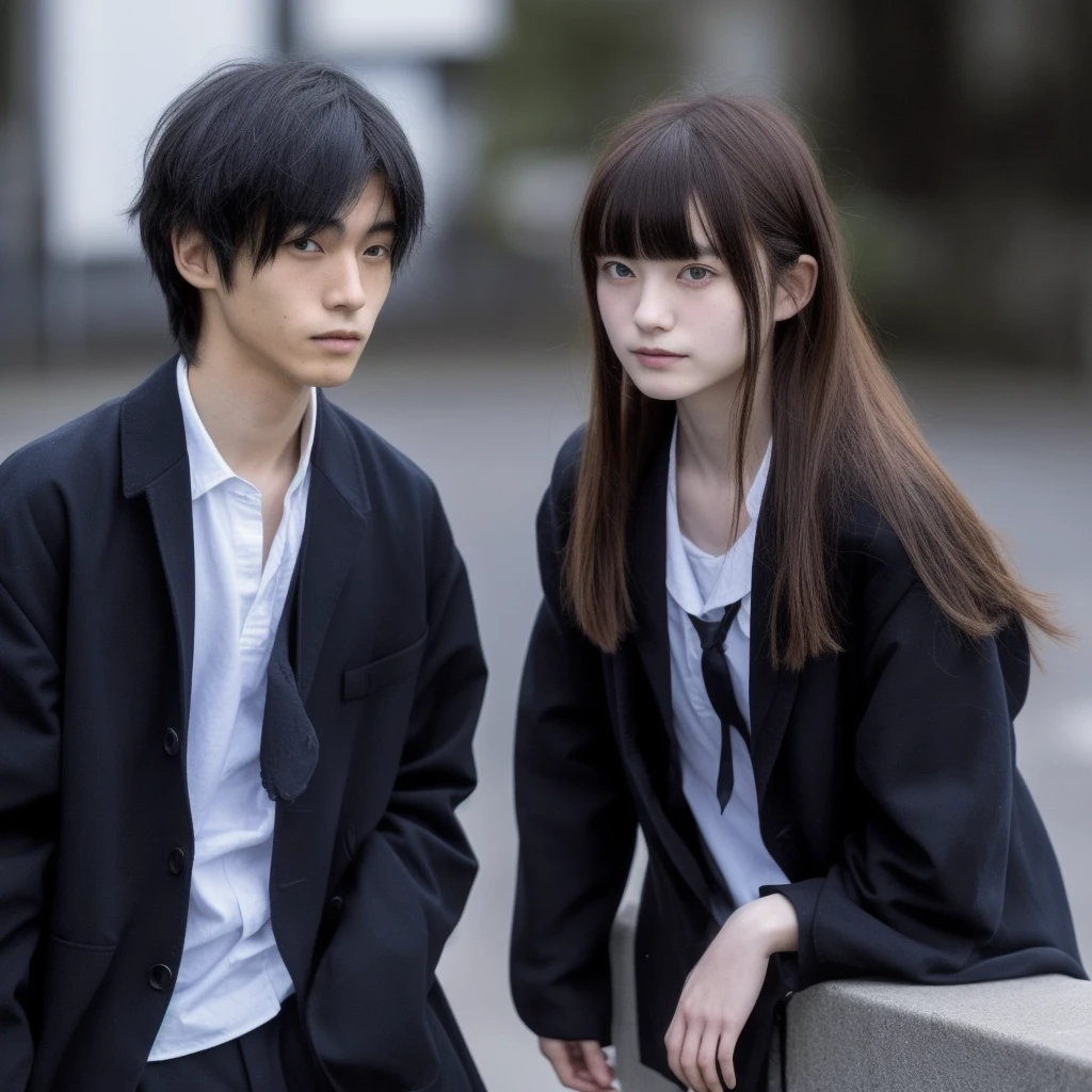 The moment when a Japanese, gloomy male student met a beautiful, half-Japanese, half-French high school girl