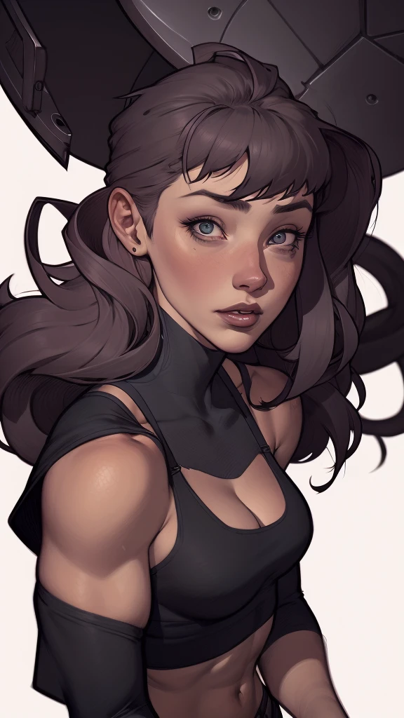 A closeup of a woman in a black top and a black bra, estilo de arte de charlie bowater, Estilo Charlie Bowater, retrato de vampiro, arte do personagem charlie bowater, Alena Aenami e Artgerm, Neoartcore e Charlie Bowater, Charlie Bowater cores ricas e profundas, lazy art style, Artgerm e Tom Bagshaw