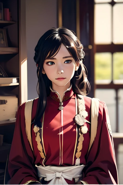 (masterpiece, highest quality), One Girl、女性だが男装でButler、Butler、Butler、Black ceremonial clothing:1.5、to worry unnecessarily、