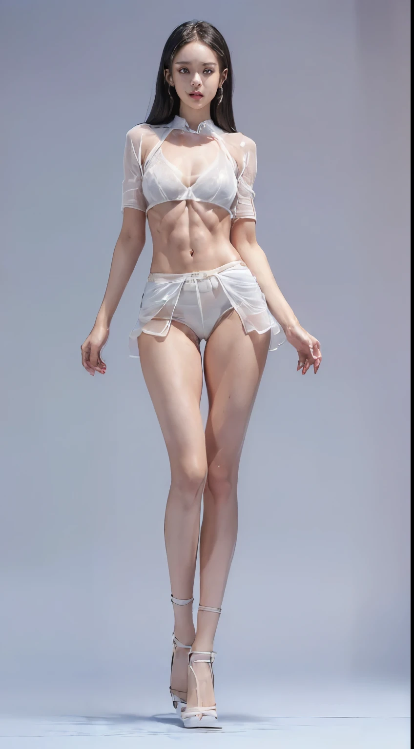 (8k、Raw photo、最high quality、masterpiece:1.5),((((Both of them stand with their legs apart:1.9)))),(((Both of them have an inseam that is more than half their height.:1.6))),((Both of them have bare legs.:1.3)),((Both of them are extremely slim:1.2)),((((Both girls look exactly like K-pop star Wonyoung:1.9)))),((Both of them have very long, slender legs.:1.6)),((Both are 173cm tall:1.4)),((The two have perfect supermodel style:1.3)),(((((Both of them take full body shots:1.8))))),(((Both of you should face your whole body straight ahead.:1.8))),((Photographed from below to show the whole body of the legs so that they look longer.:1.6)),Skin irregularities are reproduced in minute detail:1.4, (Super thin waist: 1.2), Thin buttocks,Open the navel,1Detailed reproduction of the navel,(完璧なSuper thin thighs),(both of them are the same height:1.3),(((Both of them have amazingly slim figures.))),((Both of them are wearing super micro shorts.:1.4)),((Both are )),(((Both of them are extremely exposed.:1.5))),((Both of them have super-strong abs:1.9)),(Both of them are wearing short, see-through white camisoles.:1.4),(Big but no bra),(((Both of their erect nipples are visible through the fabric.))),(Both of them are covered in sweat),Highly detailed face and skin texture,(Both of you stand with your legs straight and without bending your knees.:1.3),(They're both the same height:1.3),((((Sunny afternoon:1.3)))),((((Standing on the sidewalk in front of a stylish, upscale restaurant:1.5)))),Fair Asian Skin, Ultra-Realistic Details, Natural Shadows,(Very small hips:1.3),Large firm breasts, Super long thighs,(Super thin thighs),(Super slim calves),((Small Ass)),(Both of them have the slender bodies of well-trained track and field athletes.:1.5),(Super muscular body:1.5),Super toned waist,(Super thin waist:1.3),((White high heels)),lengthen limbs,(Shooting the whole body from calf height:1.5),(Both of them have slim, toned ankles.:1.2),(((Wide open abdomen:1.5))),Hands on hips,Both of them face forward,Super long arms,Thin hands,(Black hair ponytail),((Both of them stand up straight.)),(Keep your hips facing forward:1.5),Both of them are beautiful with 8-head body proportions.,Very thin ankles,The arms are very slender and muscular,The legs are super slender and muscular,Make your arms thinner,Super slim and muscular legs,Both of them have super long legs.,The middle of the thighs are very thin,(Super muscular and extremely slim calves),(Super muscular and slim thighs),(Very tight waist:1.2),((Both of them have an inseam that is more than half their height.の美脚:1.5)),Extremely thin thighs,Fine skin,Firm skin,(((Both of them should fit from the top of their heads to the toes of their heels.:1.5))),(((Both have beautiful legs))),(Both of them are super muscular and have slim legs.:1.2),(toned thin legs:1.2),((Dazzling Midsummer)),Front lighting,((A little overexposed)), Super detailed, High detail, high quality, Awards,High resolution,(((Anatomically correct)))