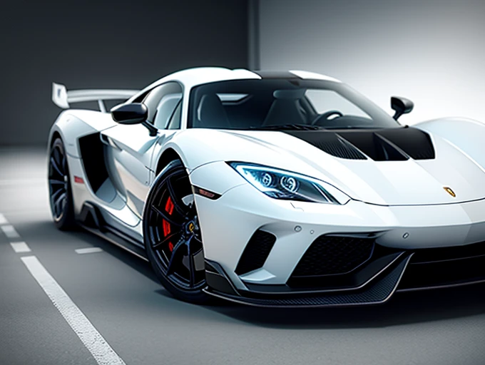 Handsome, Futuristic, Speedy, sports cars, luminous, Pure white background, Car Porsche Lamborghini Koenigsegg Ferrari Ultra Clear HDR 8K