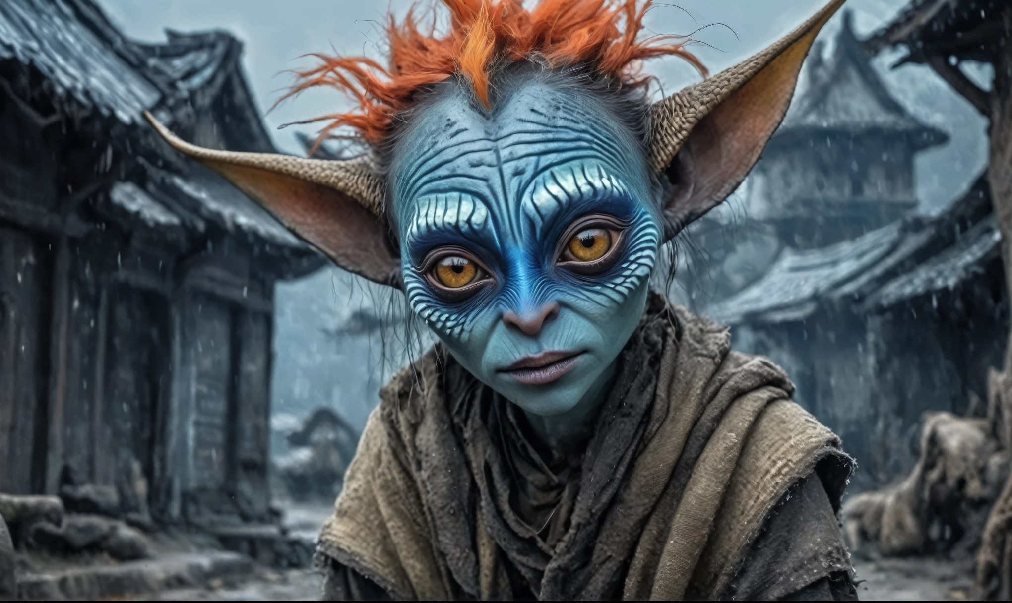 pretty face,eyebrow up,full body length shot,niobium ahsoka tano,full body length shot,very beggar niobium Manganite The Alien Entity, babychild, wants eat,survival in criminal city of future,full body shot of full body shot of psychedelic style of A beautiful tander alien female creature with face fully covered lizard scale with fluffy eyes embedded into a canvas,The iris looks weird, attractive, (the eyelid is covered with sparkling lizard scales), The stars in space is reflected in the pupil, goose down eyelashes, long wavy red luminescent hair, sadistic smile:1.1, she is dressed in baggy clothes, sitting on a bench outside the house of dwarves in the setting of the Lord of the Rings, . Whole outfit, clear, sharp, balanced
,Extremely detailed,High contrast,Masterpiece,Realism,Ultra Detailed, intricate details,realistic humid leather, cinematic style,irina yermolova,high contrast,hdr,extremely detailed, [deep night landscape],masterpiece,intricate details,faded,eyes extremely detailed,Silverclaw,view from height,full-body-shot,High contrast,Masterpiece,Realistic,Ultra Detailed,intricate details,realistic humid skin,extremly intricate,realism,photorealism, cinematic style,irina yermolova,HDR,((Wangechi Quality)),extremely detailed, [night landscape],masterpiece,intricate details,faded,eyes extremely detailed, high detailed eyes,16k resolution,RAW, Nikon Z9,chinese orc's village of fishers on seaside,authentic,full body length,Labradorite babygirl,native italian troll ,pretty face,eyebrow up,full body shot,ominous landscape,glate gray atmosphere,by art Simon Stalenhag,Nicola Samori,(((Wangechi Mutu))),prime colors,urban,extremely detailed,masterpiece,intricate details,faded,eyes extremely detailed, high detailed eyes,4k resolution,RAW, Nikon Z9,scary town,stalker,goblin,Dubai of United Arab Emirates, bitch,venice mask