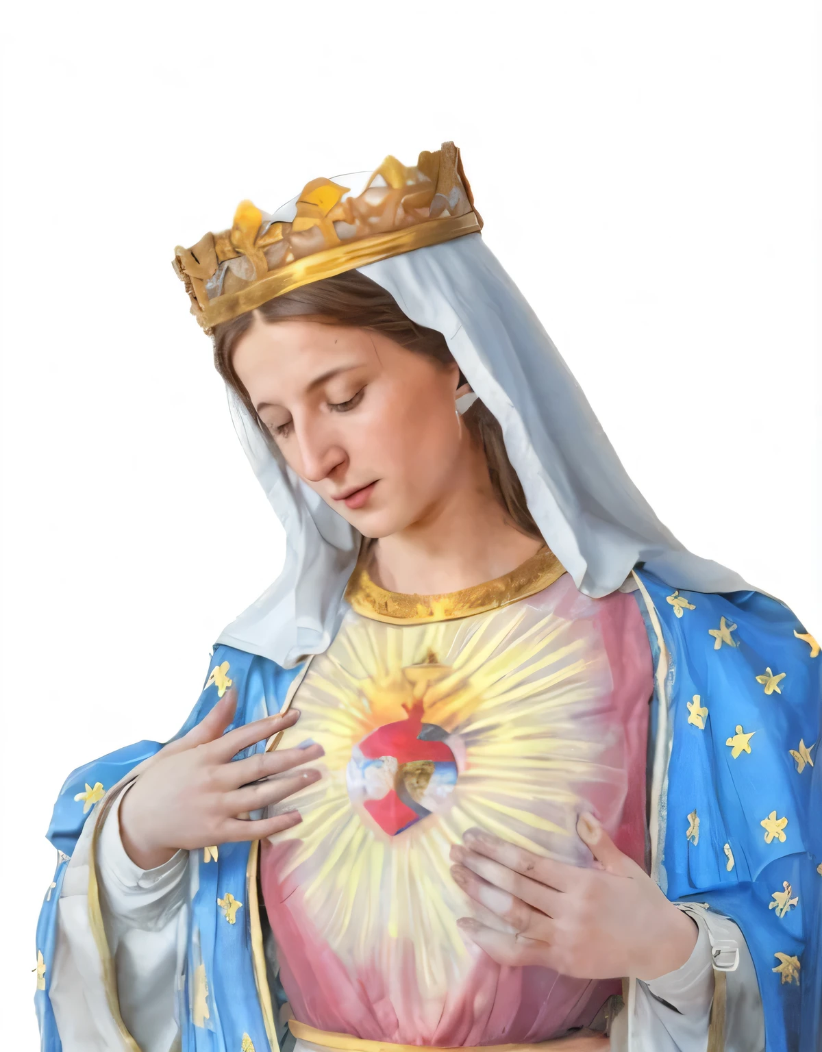 beata vergine Maria che muove la testa