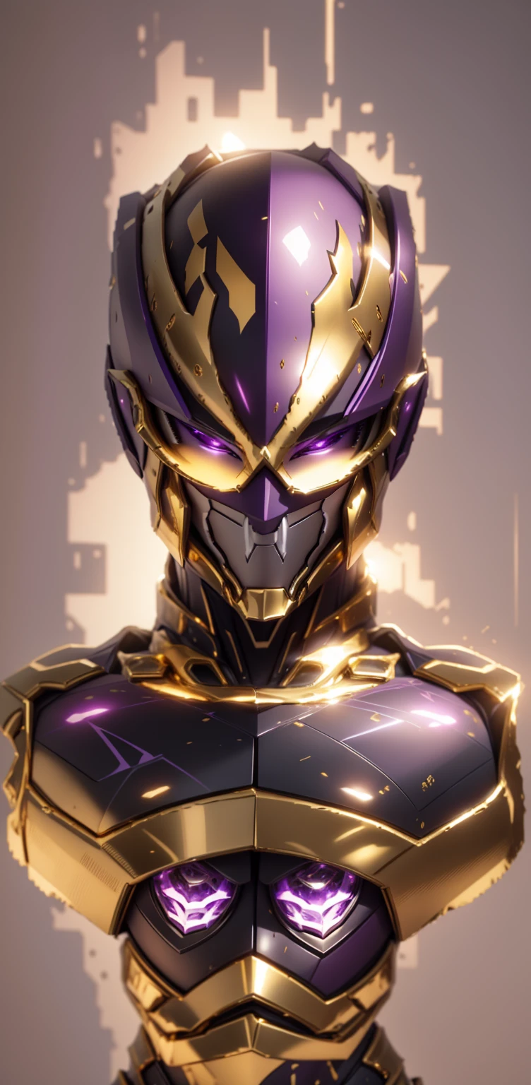 The color changes to gold and purple,Some golden purple(Ensure its layering and armor texture,The box color is the main color,Add some purple for decoration)