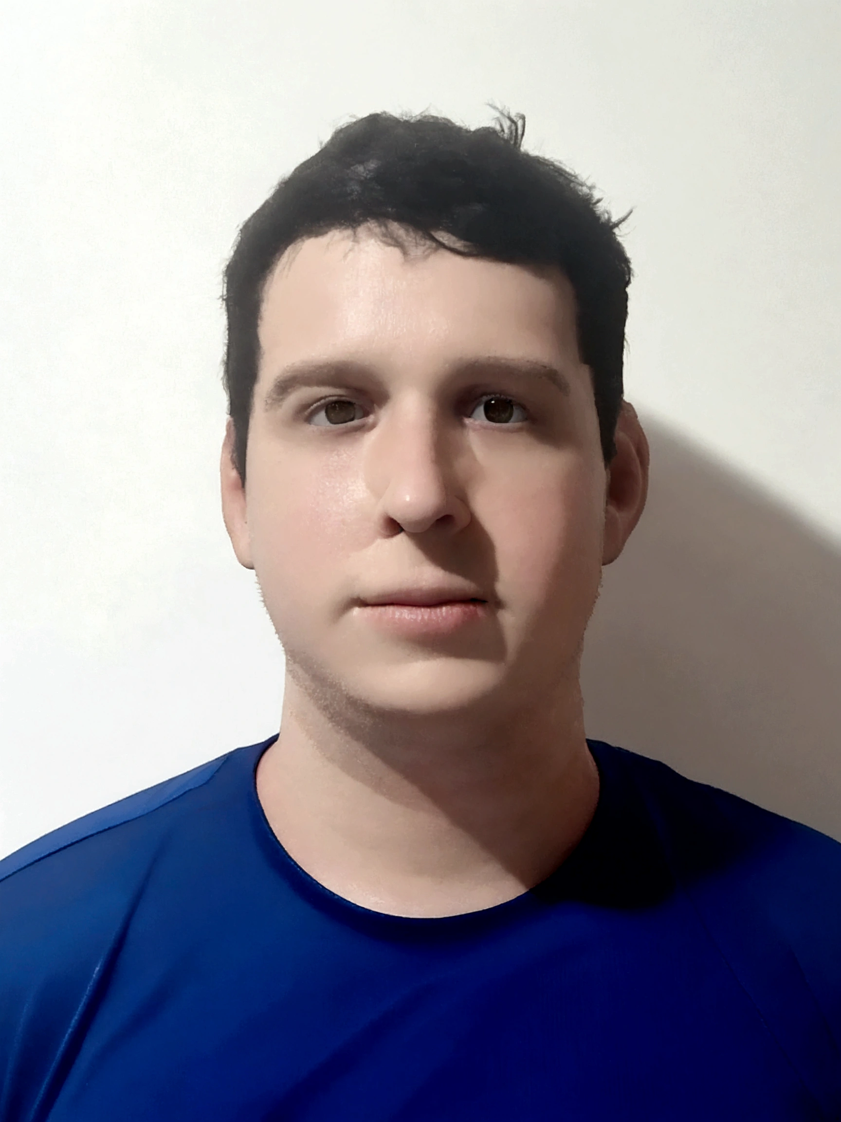 Personagem de desenho animado de um homem de camisa azul, um personagem animado, Caractere estilizado, animation style rendering, 3D estilizado, Arnold Maya rendering, Stylized 3D rendering, toon render screenshot, Personagem 3D, Personagem 3D, Stylized 3D rendering, 3D character rendering, personagem de desenho animado, Personagem de close up, Pose de personagem, (Estilo Pixar) (parte mestre:1.2) (Bokeh) (melhor qualidade) (pele detalhada) (textura detalhada) (8K) (argila) (cinematic lighting) (sharp focus,Senta e vaza a parte superior do corpo