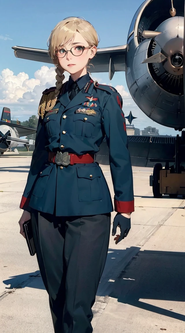1female,Bigchest,Pornographic exposure, solo,(Background with:The plane is in flight,Planes,inside of a cabin,) She has short blonde hair,bobo head,Stand in the pilot's seat of the aircraft,seen from the front, hair straight, mostly cloudy sky,(((tmasterpiece),(Very detailed CG unity 8K wallpaper),best qualtiy,cinmatic lighting,detailed back ground,beatiful detailed eyes,Bright pupils,(Very fine and beautiful),(Beautiful and detailed eye description),ultra - detailed,tmasterpiece,)),facing at camera,A high resolution,ultra - detailed),revealing breasts,Bare genitalia, Bulge,legs are open,Raised sexy,Camel toes,Flushed complexion,Open-mouthed,frontage,elementary student,Officer's cap(Wearing:Dark green baseball jacket,Black pantyhose) Modest outfit, remote shot, detailed beautiful delicate face, detailed beautiful delicate eyes, perfect facial proportions, high-definition skin, fine skin, four-inch best ratio. With one thumb, a masterpiece, highly detailed, realistic, (World War II German general uniform reference : 1.8), the highest face resolution, adult, modestly dressed woman, dressed entirely, ( small, black hair, black straight bangs, super fine braids, straight bangs, red glasses, dark green eyes), future, science fiction, fighter plane, standing On the landing of a fighter plane, the government agency, a deep intelligent personality, a calm expression, a respectful face, a war, a fighter plane (La mejor calidad:1.1), (Obra maestra:1.4), (absurdos:1.0), retrato, primer plano,1girl, Marinero Urano, KizukiAi, Mujer madura, small breasts, aqua eyes, cabello rubio, Uniforme Sailor Senshi, Collar de marinero, arco de pecho, Arco trasero, Falda suplicante, Guantes blancos de codo, Acostado boca abajo, en el suelo, con el trasero en alto, mostrando el culo de espaldas, without looking back