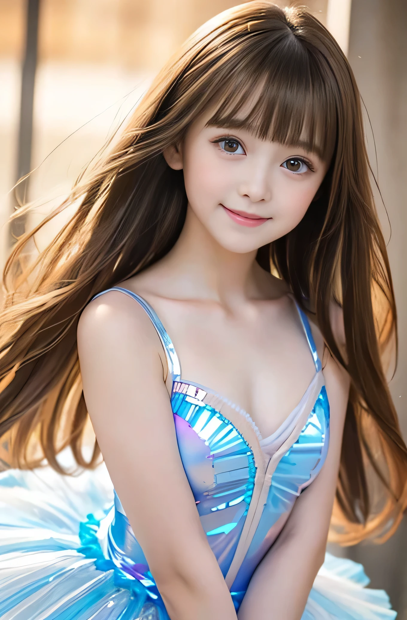 Angelic Very pretty cute young girl,
very beautiful girl,
(V-line jaw),
Beautiful detailed brown eyes, (clear-eyed:1.3),
small straight nose,small mouth,
Detailed double eyelids,
(Large eyes:1.3),
Long straight brown hair,
see-through bangs,
beautiful detailed face and eyes,
smiling,
BREAK
(costume tutu for ballet :1.4),(super shiny transparent pale skin colored costume :1.5),
(Very beautiful cute girl:1.2),
Very pretty cute young girl,
Beautiful detailed eyes,
very beautiful girl,
Detailed double eyelids,
(Large eyes:1.3),
Long straight brown hair,
see-through bangs,
beautiful detailed face and eyes,
smiling,
break
(Very beautiful cute girl, Beautiful detailed eyes, Detailed double eyelids:1.3),
(Soft Saturation: 1.3),
(Fair skin: 1.4),
(Large eyes:1.4),
break
Very beautiful cute girl,
Sharp Focus,
brown hair,
Very beautiful cute girl,
Raw photo,
High resolution,
perfect detail,
Professional Photography, Professional Lighting,
strong lighting,
break
(smile:1.6),(5 yo:1.3)