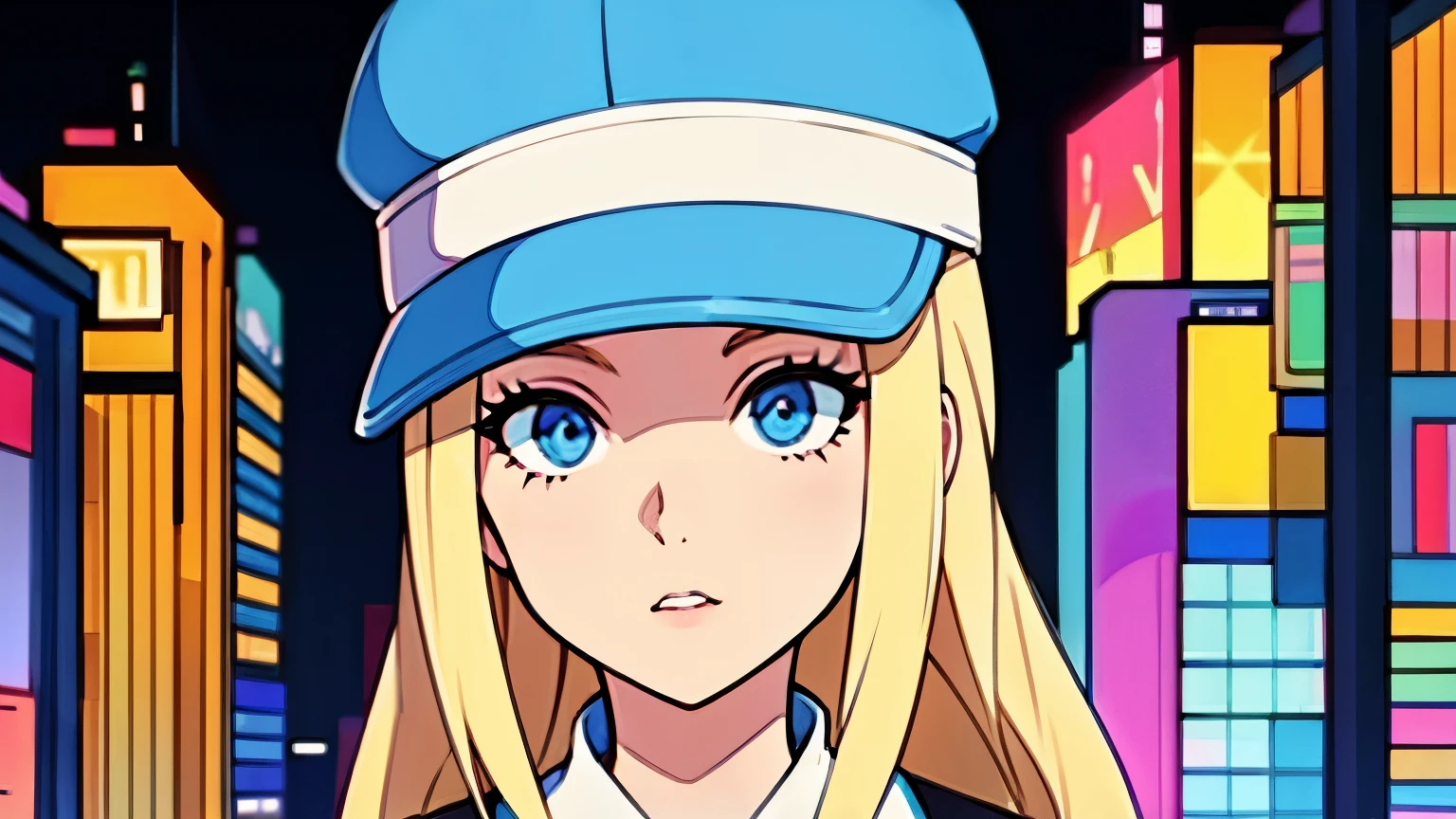 Blonde City Pop girl hat