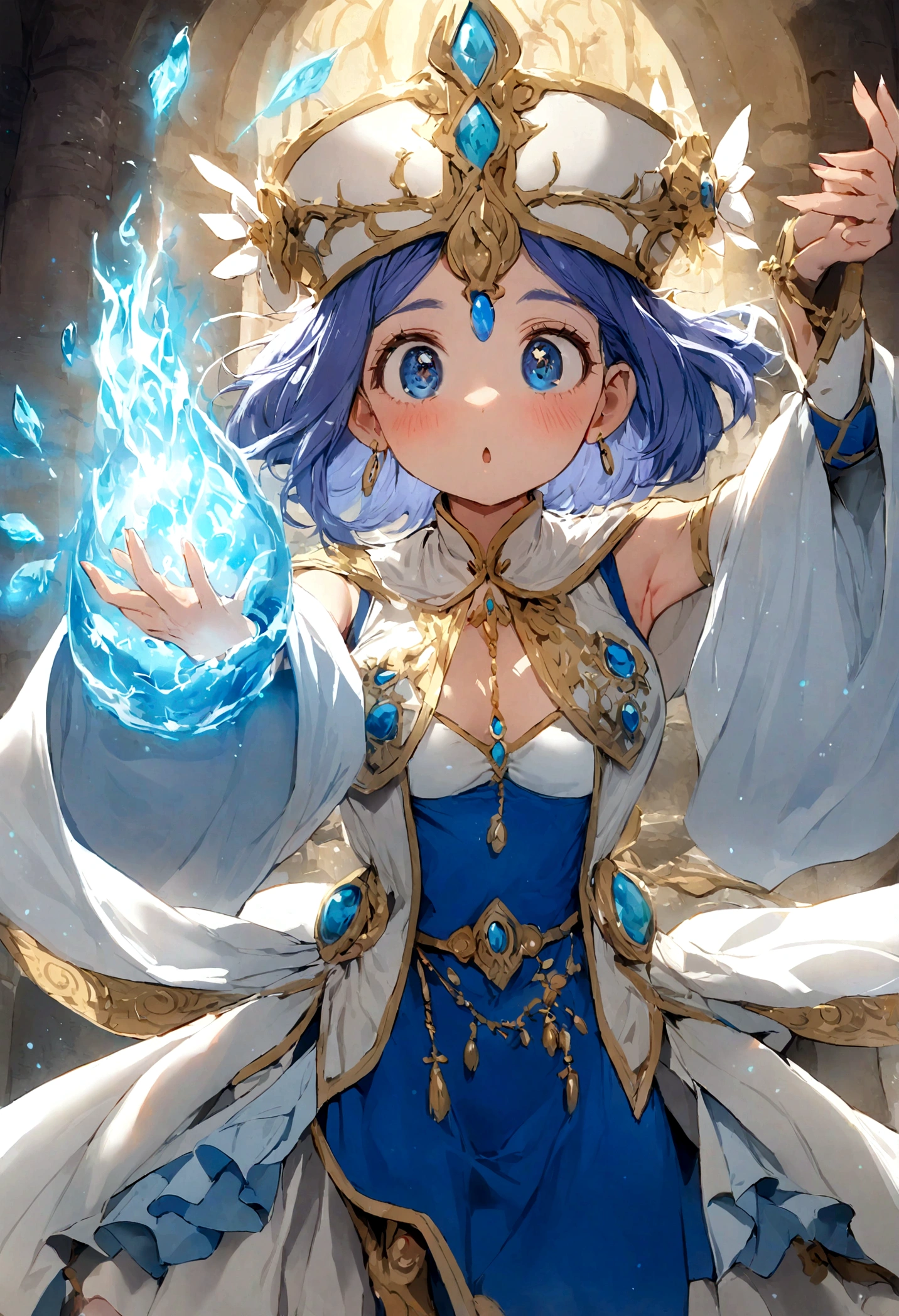 mujer blanca con ojos azules chupando un pene