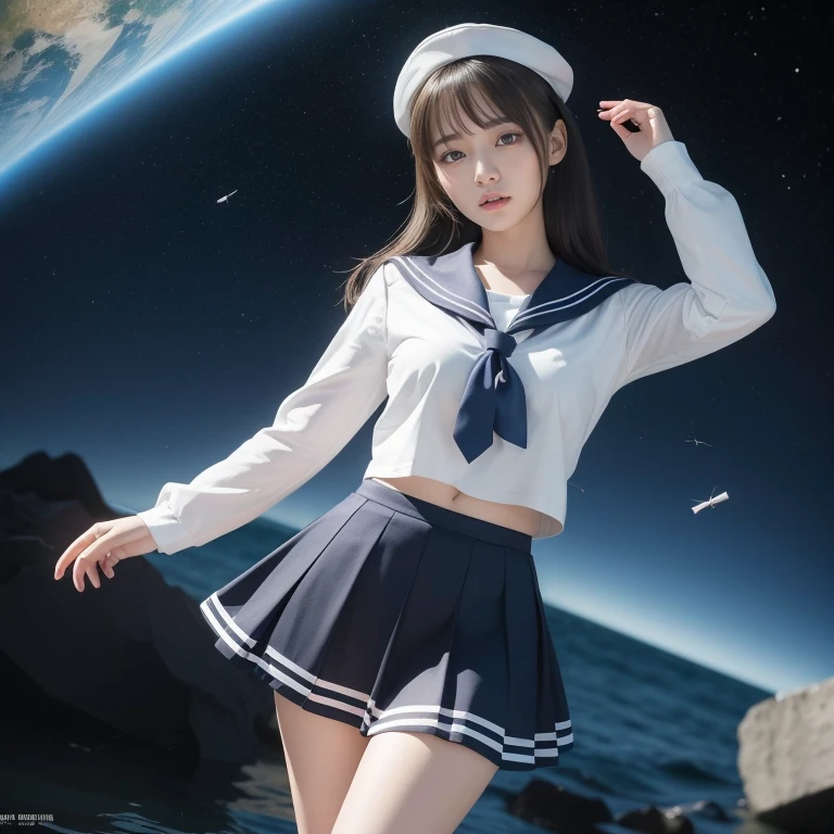 sailor suit、embarrassing、one beautiful woman、detailed face、fine hands、thin legs、(debris flies, highest quality:1.2), 8K, official art, chest、cute、I can see your pants、pull the skirt、 planet, trending on cgstation, extrasolar planet, official art, mar planet, Sakimi-chan, Five Fingers Photos'body of, Full body Esbian、sailor suitの美しさ、cool look、 (masterpiece) (highest quality) (get used to it) (8K) (movie lighting) (sharp focus) (complicated)black hair、、、laughter、incredibly stupid, (beautiful girl, cute face, turn back, gold ornaments in hair、naked、Close up of chest, gardenia, Viola family, space , looking at the viewer, film grain, chromatic aberration, Boobs sharp focus, face light, dynamic lighting, cinematic lighting, get used to itな目と顔, (cute tie、1 part:1.2)
information