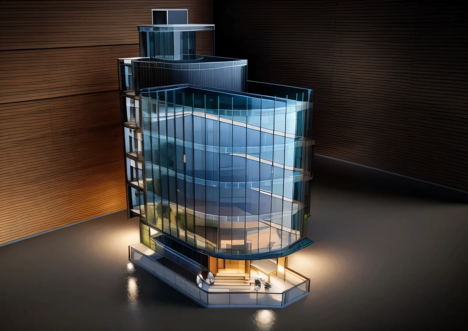 5 stories building, glass, exterior