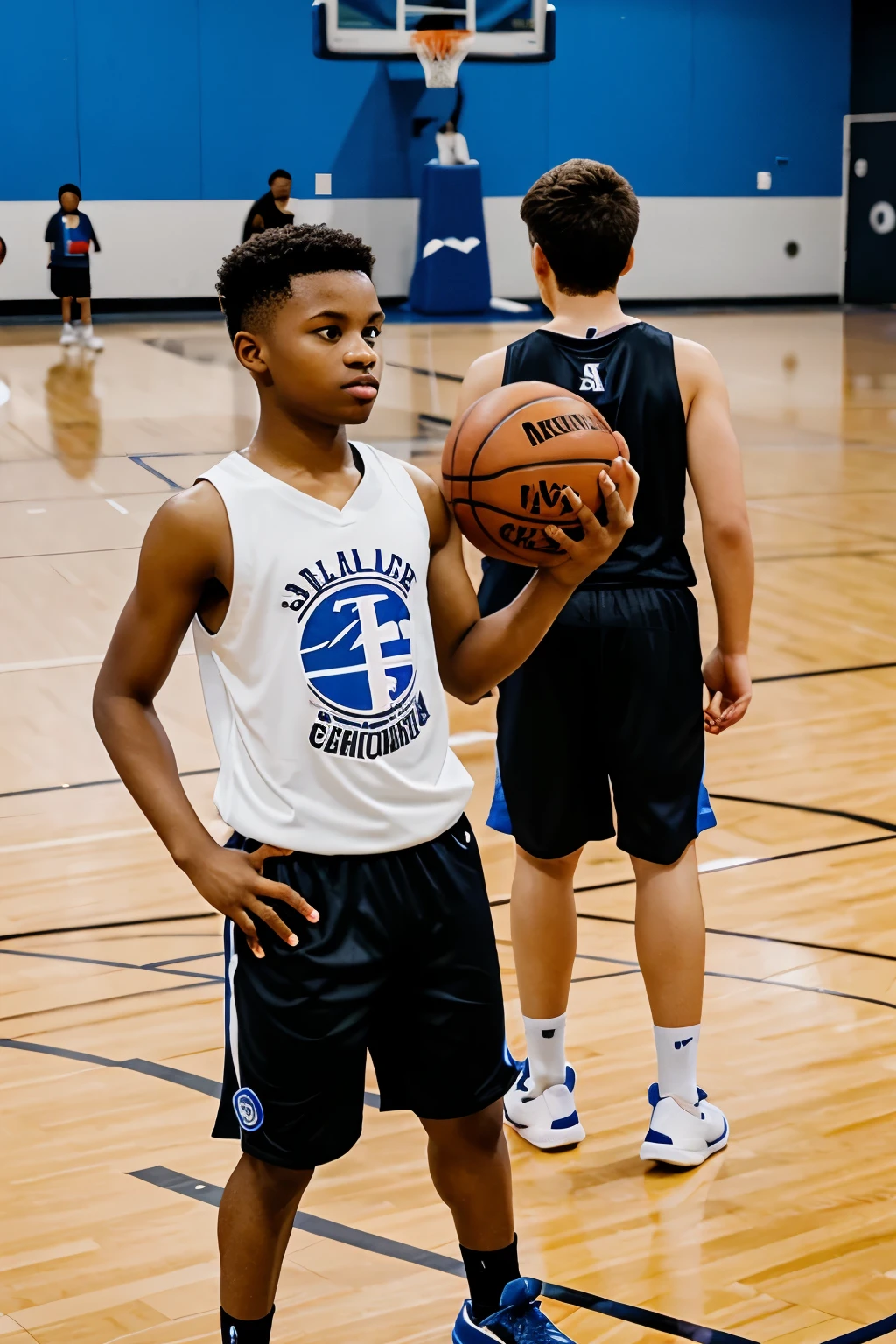 Create a logo for christian youth organization basketball