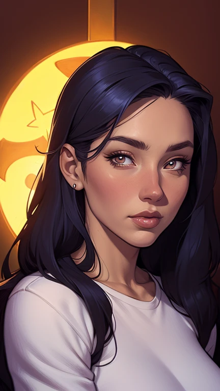 Fundo branco um close up de um desenho animado de um homem e uma mulher, arte de pintura digital dos desenhos animados, pintura digital de desenho animado, arte em quadrinhos ocidental, arte dos desenhos animados style, arte dos desenhos animadosstyle, por Jason Chan, por Ryan Yee, arte dos desenhos animados, western comic style, arte conceitual de desenho animado, cartoon style illustration, velho Oeste, detailed fanartClose up of a woman with long hair and a sweater, cabelo castanho encaracolado, linda modelo, retrato de alta qualidade, medium portrait soft light, parece a jovem liv tyler, retrato colorido, linda mulher, cabelo loiro cacheado | d & d, beautiful portrait lighting, uma linda jovem, modelo muito lindo, Retrato de 50mm, medium - long cabelo castanho encaracolado