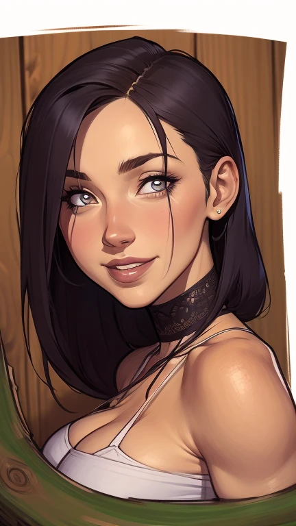 desenho de uma mulher com um sorriso no rosto, estilo de desenho em quadrinhos, solo portrait 🎨🖌️, 🤤 retrato de , linhas soltas, retrato de arte de linha, professional sketch, high quality sketch, lindo estilo de desenho, desenho de , Pen sketch, sketch sketch, sketch a girl, Sozinho, (busto, tronco, vista frontal:1.2), arte conceitual, assassin, capuz, capa, cabelo preto, olhos vermelhos, cintos, shoulder-cintos, (Obra de arte, altamente detalhado, olhe para o visualizador, fundo cinza desfocado brilhante, fundo pulverizado gradiente, fundo desfocado:1.2)
