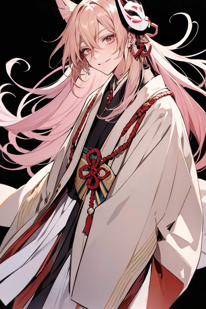 Masterpiece, absurdres, fine detail, HDR, solo, looking at viewer, smile, shirt, blonde hair, 1boy, hair between eyes, jewelry, jacket, golden eyes, upper body, male focus, earrings, necklace, ear piercing, FH , lightning mage, toned, lightning mage robe, electrical aura, early 20s,