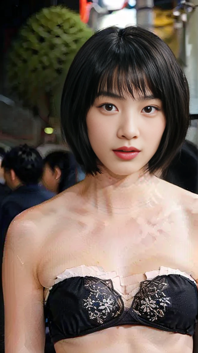 One Girl, (strapless micro bikini:1.4),
(RAW Photos, highest qualthaty), (Realistic, Realistic:1.4), Tabletop,
Very delicate and beautiful, Very detailed, 2k wallpaper, wonderful, In detail, Very small breasts、Small breasted girl、
Very detailedな CG Unthaty 8K 壁紙, Very detailedな, High resolution, Soft Light,
Beautiful detailed girl, Very detailedな目と顔, Beautiful and sophisticated nose, Beautiful details, Cinema Lighting,
Winter Night View, Illumination of the street trees at Roppongi Hills, that'that'it's snowing,
Perfect Anatomy, Slender body,Short Bob Cut, bangs, View your viewers,Full body pose、