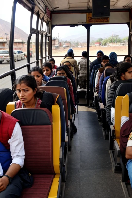 Terrorist attack on a bus full of passengers in Jammu.