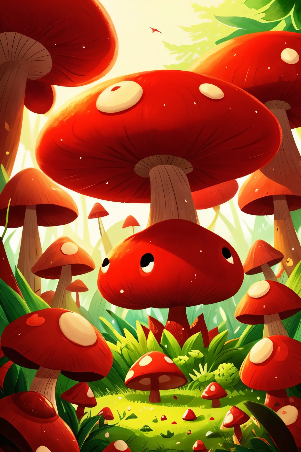 red mushroom Monster