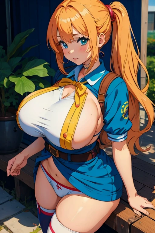 Cute anime girl with big boobs 