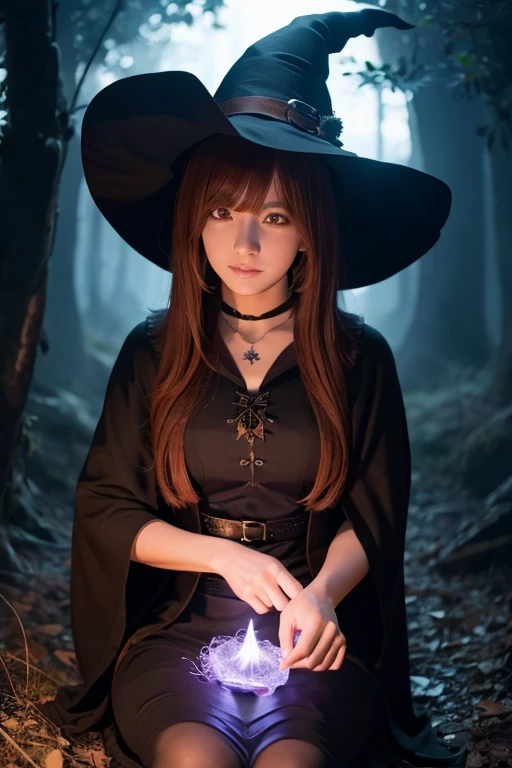 Create an anime image of a witch