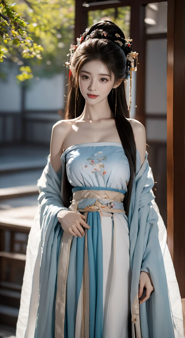 Best image quality,Very detailed,Very high resolution,Perfect body proportions,Works by top photographers。Beautiful Hanfu girl,Long eyelashes,big eyes,Shining eyes,Eye bags,Full lips,Small nose,Happy expression,Sweet,Exquisite makeup,full-body shot,snow White, Jade legs are thin and straight,Snow-white skin,Wearing nude,,Imagine,Seven part photoshoot model: Hanfu, CFG scale: 7, Lola: Future Fashion(0.4)、rainbow(0.4)、martial arts(0.2)、Asian face woman-2(0.4)、poetic fairy tale(0.01)