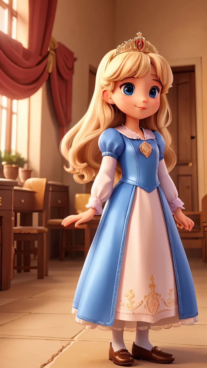 a beautiful young Princess met a group of children