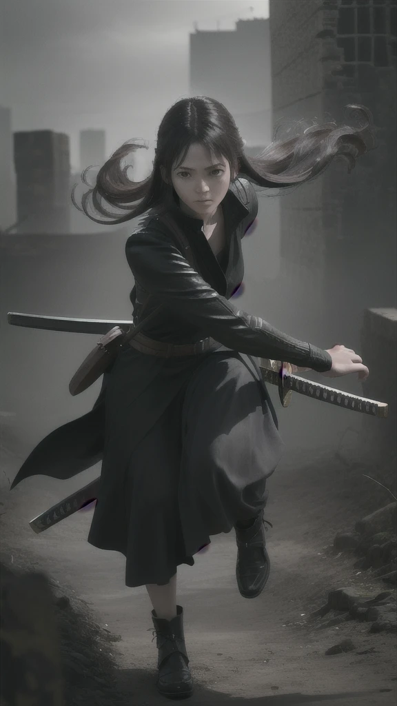 masterpiece, Best quality, a high resolution, 1 Girl, battojutsu, Photorealistic, Dynamic scene