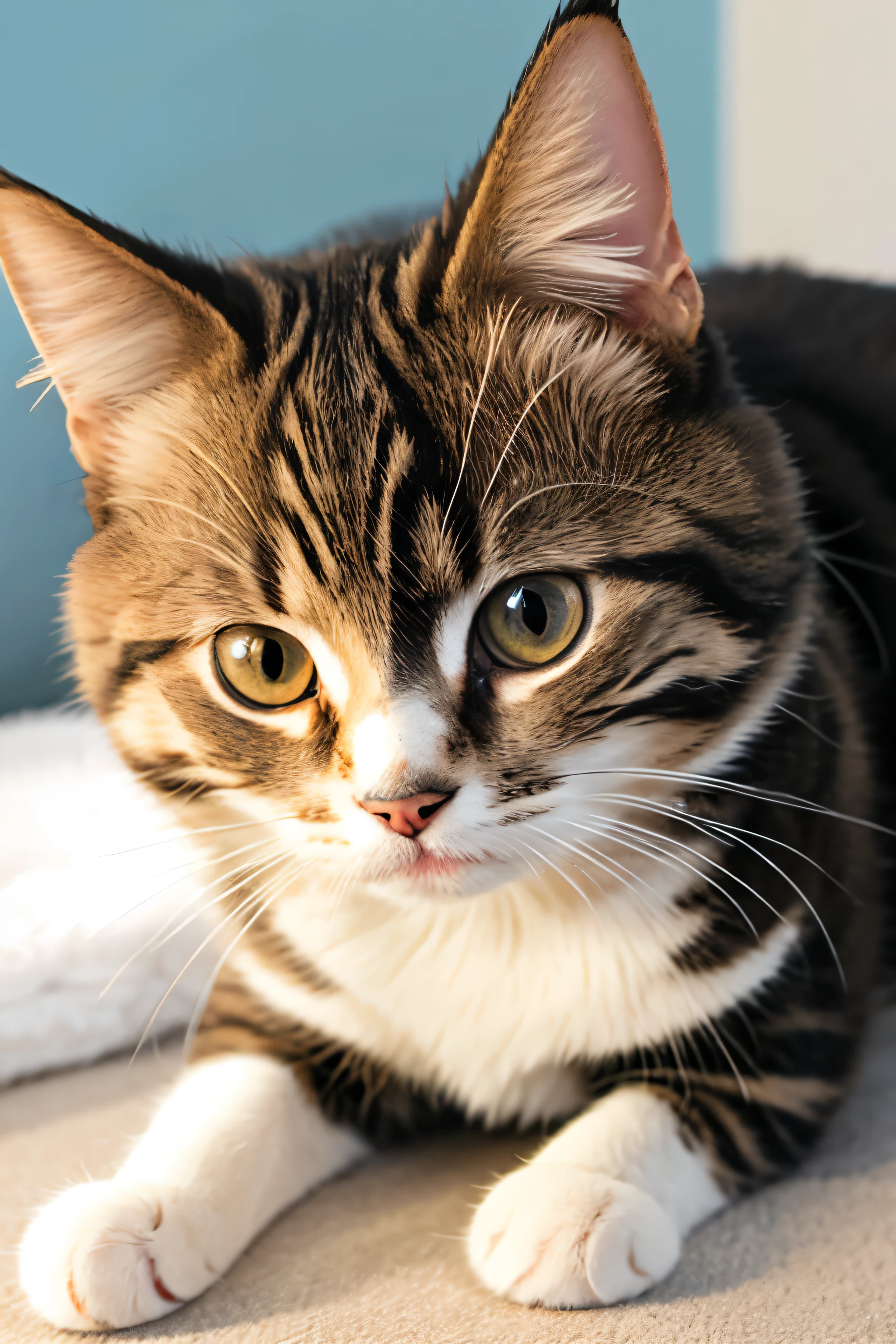 Cat　fluffy　American Shorthair