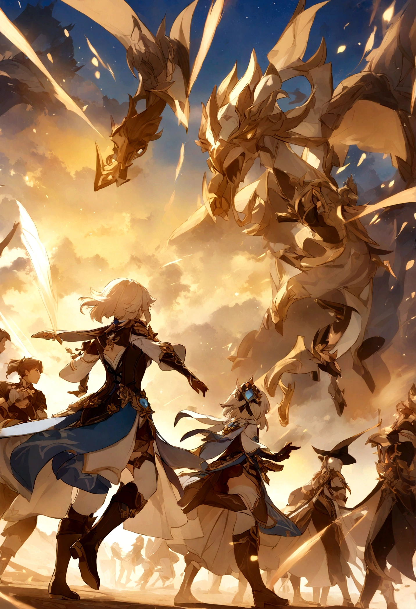 Genshin Impact,girl,Battle Scenes