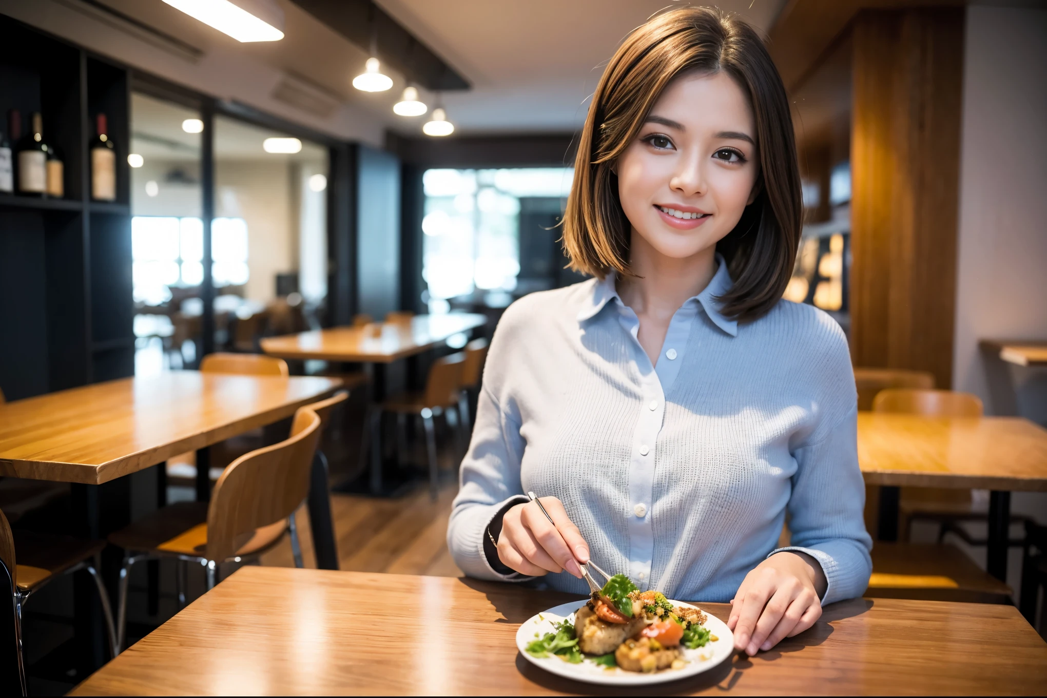 ((highest quality、8k、masterpiece:1.3))、Ray Dan beauty、1 male、1 female、Couple、Spouse、half、The body is slim、((Bob Hale、Straight hair:1.2)), (Realistic, Intricate details:1.2), Wine glass on the table、Shine light on your face、 Amazing view of the sunset sky and clouds、Amazing mountain views、A bright smile、The wonderfulness of smile、Bright image、The beauty of wine, Beautiful Face, blue eyes, The light shines on your face, Blushing, short hair,Bright Face、 (Age 44), 43 years old, red wine 、Appetizers、Italian food、Wine bottle、Champagne、sparkling wine、Two beauties、Brown Hair、Shortcuts、Long sleeve shirt、dress、Pretty Woman 1, (Slim face), (The body is slim), (Brown Hair), (Shortcuts), cheeks turn a little red,Attractive beauty、restaurant, In a prominent place (From the waist up) Nova Frog Style, actress, model, Upper Body, White wine, slim, wine glass, A wine glass placed in the center, smile, (smile: 1.15), Beautiful fine grain, Depth f/2,saturation, High Contrast, Strong light and shadow,Moist Body:1.5、3D texture、Delicate eyes、Brown Hair、The hair is very shiny、