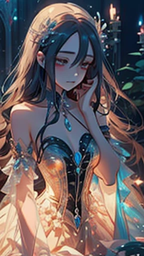 a Shy princess, chains, lust, sadness