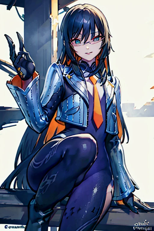 countess Daraku, long hair, glasses, boots, pants, gloves, pants, smile, 
BREAK looking at viewer,
BREAK outdoors,
BREAK (masterpiece:1.2), best quality, high resolution, unity 8k wallpaper, (illustration:0.8), (beautiful detailed eyes:1.6), extremely detailed face, perfect lighting, extremely detailed CG, (perfect hands, perfect anatomy),forest