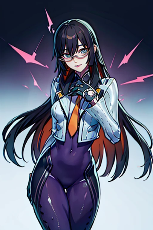 countess Daraku, long hair, glasses, gloves, pants, smile, 
BREAK looking at viewer,
BREAK outdoors,
BREAK (masterpiece:1.2), best quality, high resolution, unity 8k wallpaper, (illustration:0.8), (beautiful detailed eyes:1.6), extremely detailed face, perfect lighting, extremely detailed CG, (perfect hands, perfect anatomy)