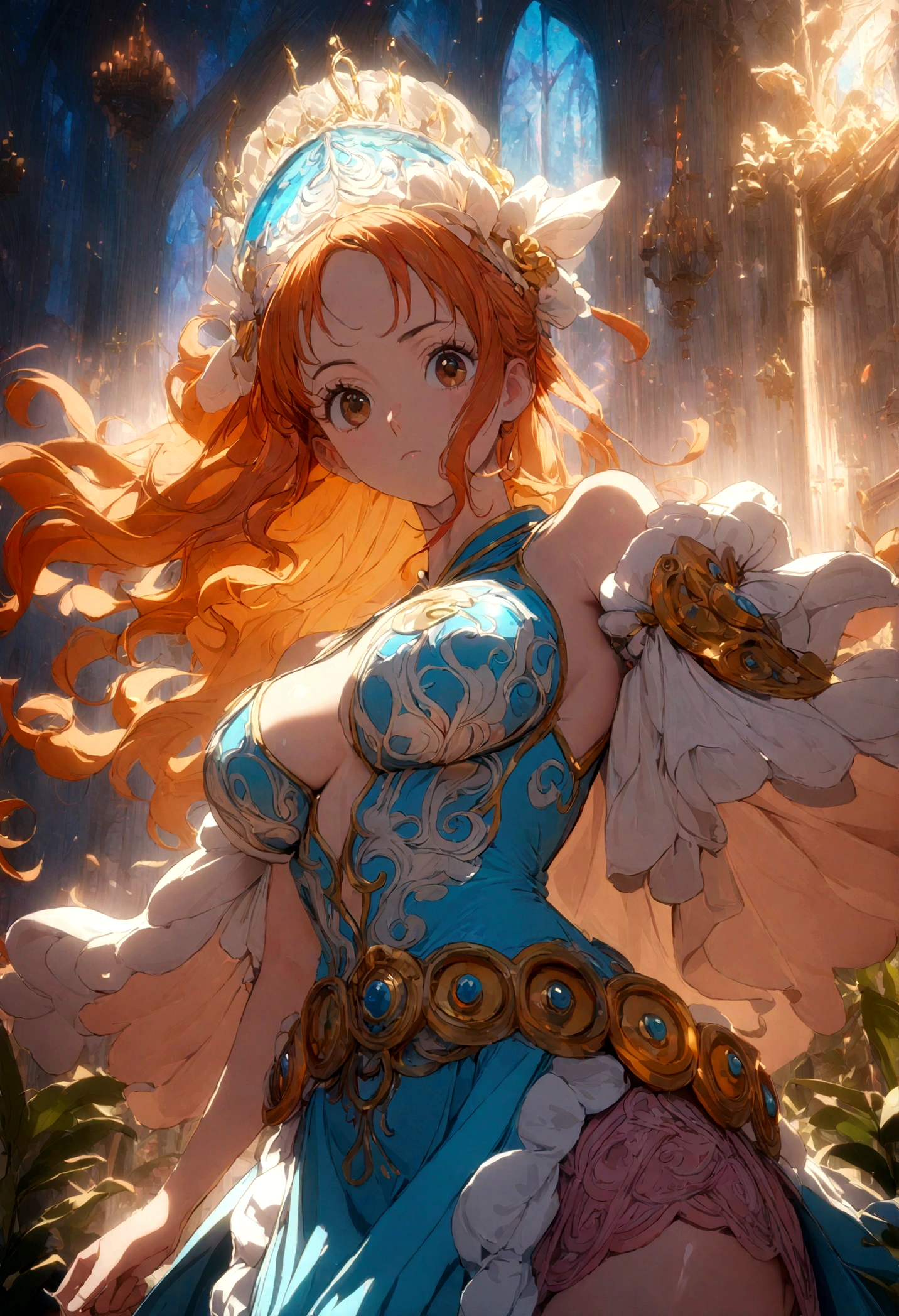 (8k, highest quality, masterpiece: 1.4), Super detailed, highest quality, ONE PIECE, Nami