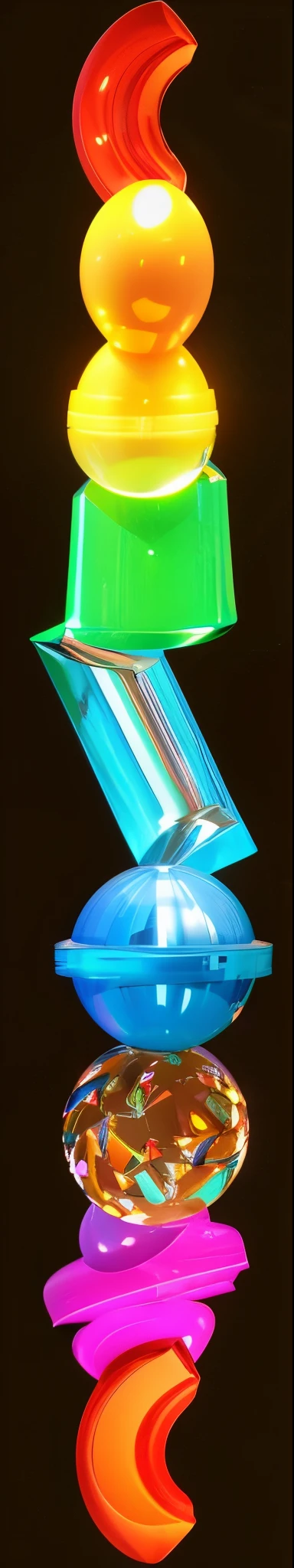 glossy texture, smooth 3d model, multiple light sources, rim light, sharp post effects render, (glossy plastic texture with multiple big light probe refractions), perfect cgi, smooth silhouette, high intensity refraction, (super glossy material), most beautiful vfx, blue background, plastic refractions, realistic, 4k, high resolution, rim light, photo shoot, commercial photo, profile shot, 4k, rim light, high resolution, 4k, glossy texture, smooth 3d model, multiple light sources, rim light, sharp post effects render, (glossy metallic texture with multiple big light probe refractions), perfect cgi, cgi art created only with gradients, smooth silhouette, high intensity refraction, (super glossy chrome material), most beautiful vfx, blue background, chrome metal refractions, multiple light sources, rim light, sharp post effects render, perfect cgi, digital art, detailed digital art, reflective, best quality, 4k, masterpiece:1.2, ultra-detailed, realistic, vivid colors, dark and moody lighting, The image of the highest quality, ensuring every detail showcased perfectly. It in 4k resolution, allowing viewers to immerse themselves in the richness of the colors and intricate details. The realistic rendering. under the spotlight, reflecting, high-resolution image, realistic rendering, dark background, and rim light photorealistic