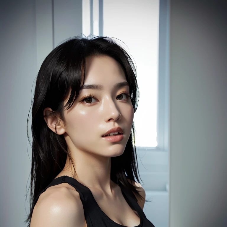 Black tank top