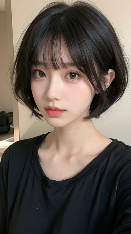 Black Hair、Bob、Bangs