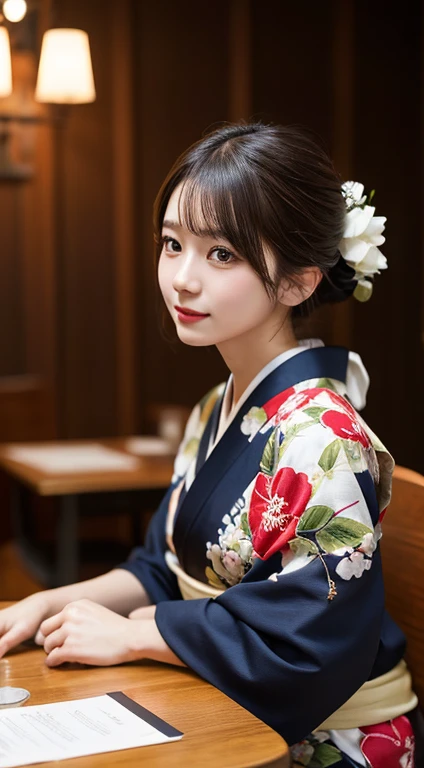 Tabletop, highest quality, figure, Super detailed, In detail, High resolution, 8k wallpaper, Perfect dynamic composition, Beautiful fine details, kimono
