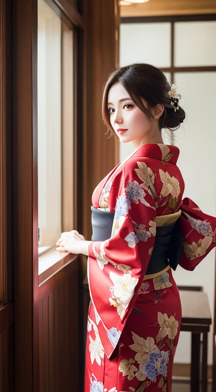 Tabletop, highest quality, figure, Super detailed, In detail, High resolution, 8k wallpaper, Perfect dynamic composition, Beautiful fine details, kimono