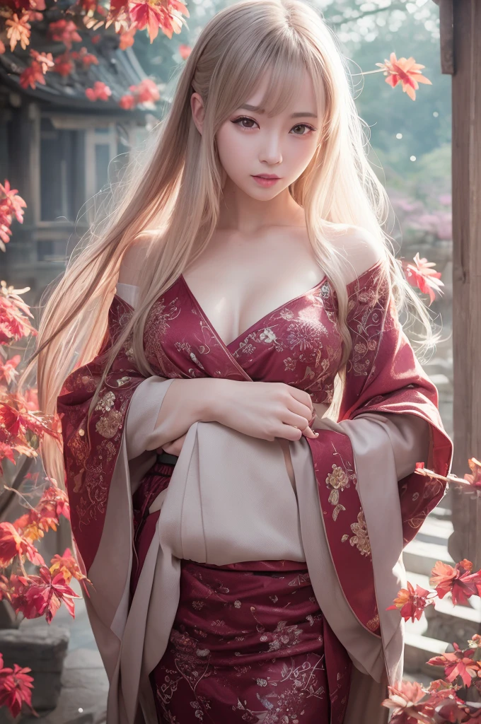 highest quality、8k Masterpiece、超A high resolution、(Photorealistic:1.3)、RAW Photos、1 girl、Red Charm、太ももにAngelのtatoo、Completely naked、Wearing geta、Silvery white super long hair、Long Hair、Glowing Skin、1. Super beautiful female samurai soldiers、((Ultra-Realistic Details))、Portrait、Global Illumination、Shadow、Octane Rendering、8k、Super sharp、Beautiful breasts、Metal、Cold colors、Very intricate details、Realistic Light、CGSoation Trend、Beautiful Eyes、Shining Eyes、looking at the camera、Neon Details、20age、Cute face、Intelligence、Obscene、Extremely erotic、Moe、whole body、Healthy Body、The background is Yoshiwara in the Edo period and Japanese-style red lanterns、Running lights、Tatami room2Floor、love、Charm、mischievouore sexy、Hands on chest、Make your background more vibrant、Fantasy、Angle to toes、Whiter skin、Standing posture、More realistic facial features、anger、Retrospective、wide shot、full body、More realistic Japanese faces、Hair flowing in the wind、Angel、smile、golden screen