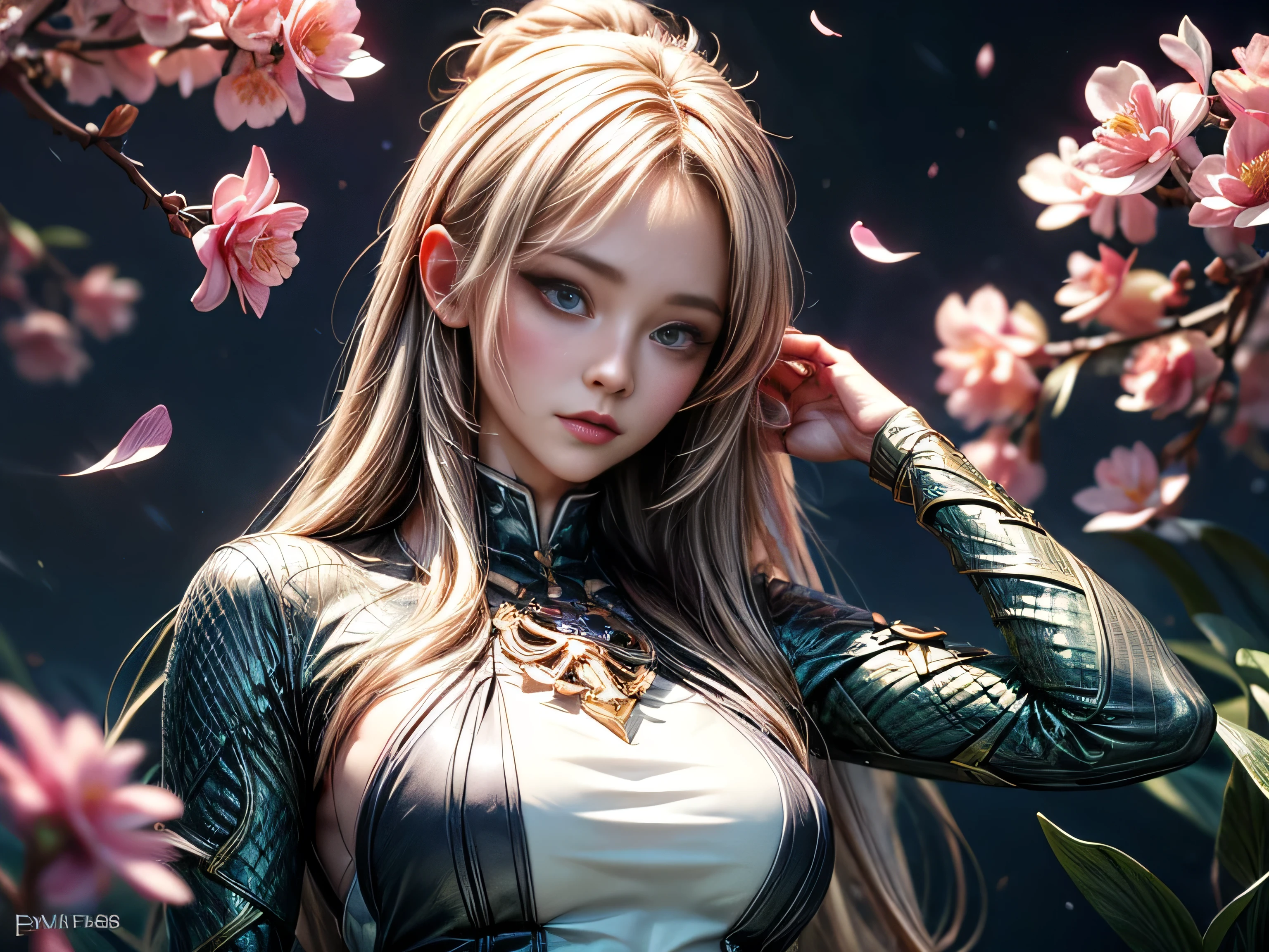 (Best Quality, 8K, Masterpiece, HDR, Soft Lighting, Picture Perfect, Realistic, Bright), White Snake Girl (1.0), Naga Girl (1.0), Snake Girl, Snake Girl with White Hair and Sexy Open Scaled snakecoloredbodysuit, Beautiful Fantasy Anime, Very beautiful and cute snake girl, pink flower petals rain, background blur, anime fantasy, Gouves style work, realistic: 1.37, top view, lying in pink flowers, horizontal view, (ultra high quality fantasy art), masterpiece, female model, ultra high quality design female characters, Detailed 8k anime art, realistic anime art, highest quality wallpaper illustrations, complex ultra high quality accurate female characters faces, high quality design and accurate physics (super high quality fantasy art, dark fantasy style), masterpieces, super high quality characters, anime resolution - 8K, realistic anime art, wallpapers with the highest quality illustrations, ultra-high facial detail, high-quality design and accurate physics), color, depth of field, shadows, ray tracing, high production quality. -high-quality computer wallpapers and 8K resolution, (Accurate simulation of the interaction of light and materials)], [High-quality hair detail [More about beautiful and shiny white hair]], (Beautifully detailed hands [perfect fingers [Perfect nails]]], (perfect anatomy (perfect proportions) ))) [[Full-length]], [Perfect combination of colors (Accurate imitation of the interaction of light and material)], [art that conveys the meaning of the story]