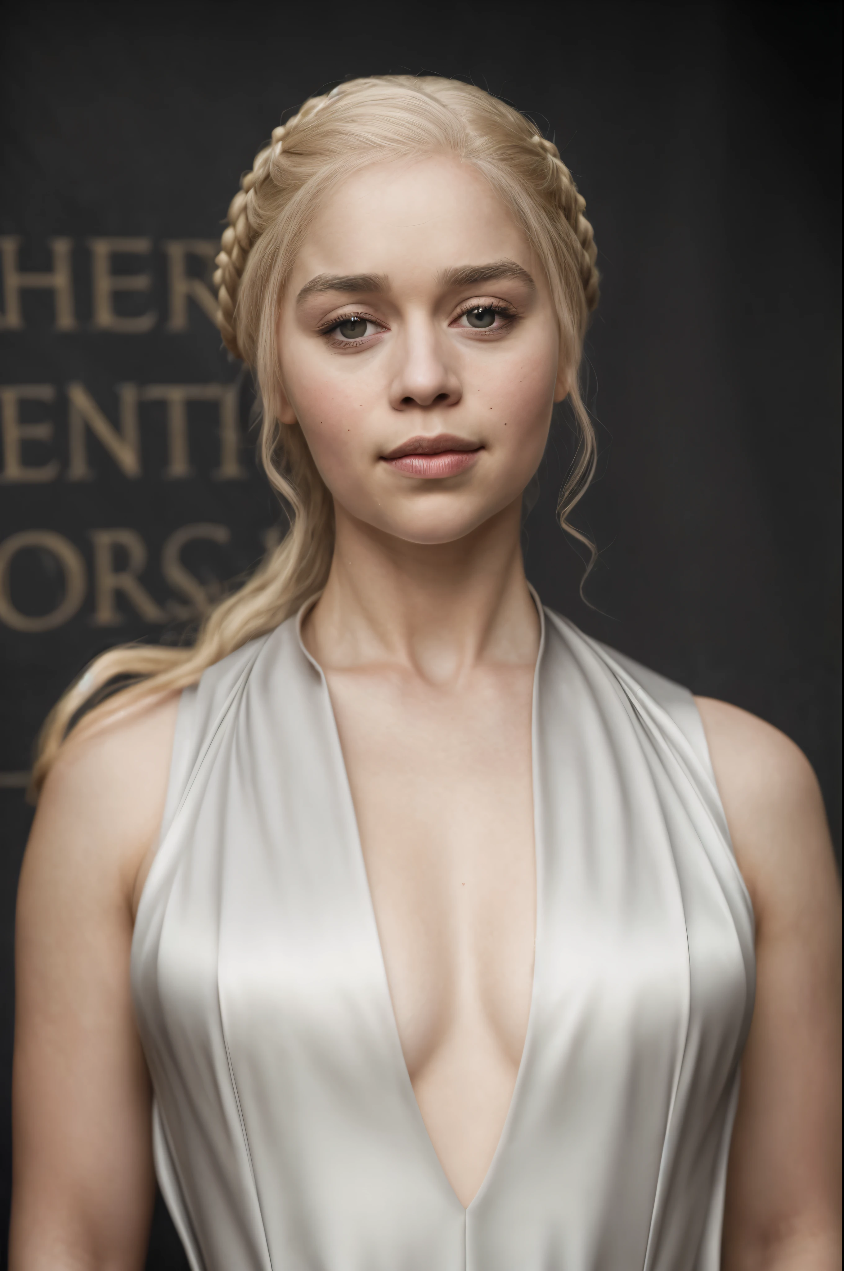 masterpiece, stunning portrait photo of khls woman, sleeveless, erotic costumes, sensual satin dress, game of thrones inspired costumes,
