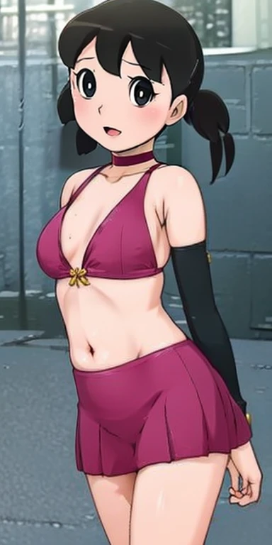 ((((highest quality)))), (((Ultra-precision CG 16K))), (((masterpiece))), (((Very detailed))), (((Extremely detailed))), (((Black outline:1.3, Written boundary depth:1.3 , Written soft outline))), Blur, Bokeh, Maximum clarity and sharpness,Multilayer Texture, Surface Shading, Cinematic lighting, Beautiful details sparkle ,Perfect Proportions, Limited to three woman, BREAK accurate, Anatomically correct, Highly detailed face and skin texture, drawn in detail, Highly detailed facial and skin texture, Detailed eyes, beautiful hair, Beautiful Japanese Idol face, Beautiful and beautiful eyes, Beautiful body, Beautiful breasts, Beautiful thighs, Beautiful legs, Beautiful fingers, (Beautiful views) , skinny body, ((Beautiful Skin)), ((Skin Texture)) BREAK breast enlarged, large Breasts, rocket breasts, slender waist, (blush, determined expression, workout, hot, sweating, sweaty, Heavy breathing,) BREAK (no-bra, sporty fashion , low rise, mini-skirt with slits, no-sleeve ) , wearing glasses, wearing earrings, BREAK ( stick breast out),( a woman in the boxing ring, bending over, open legs, serious, (holding a placard), from front , from below, looking forward, bust up, cowboy shot),