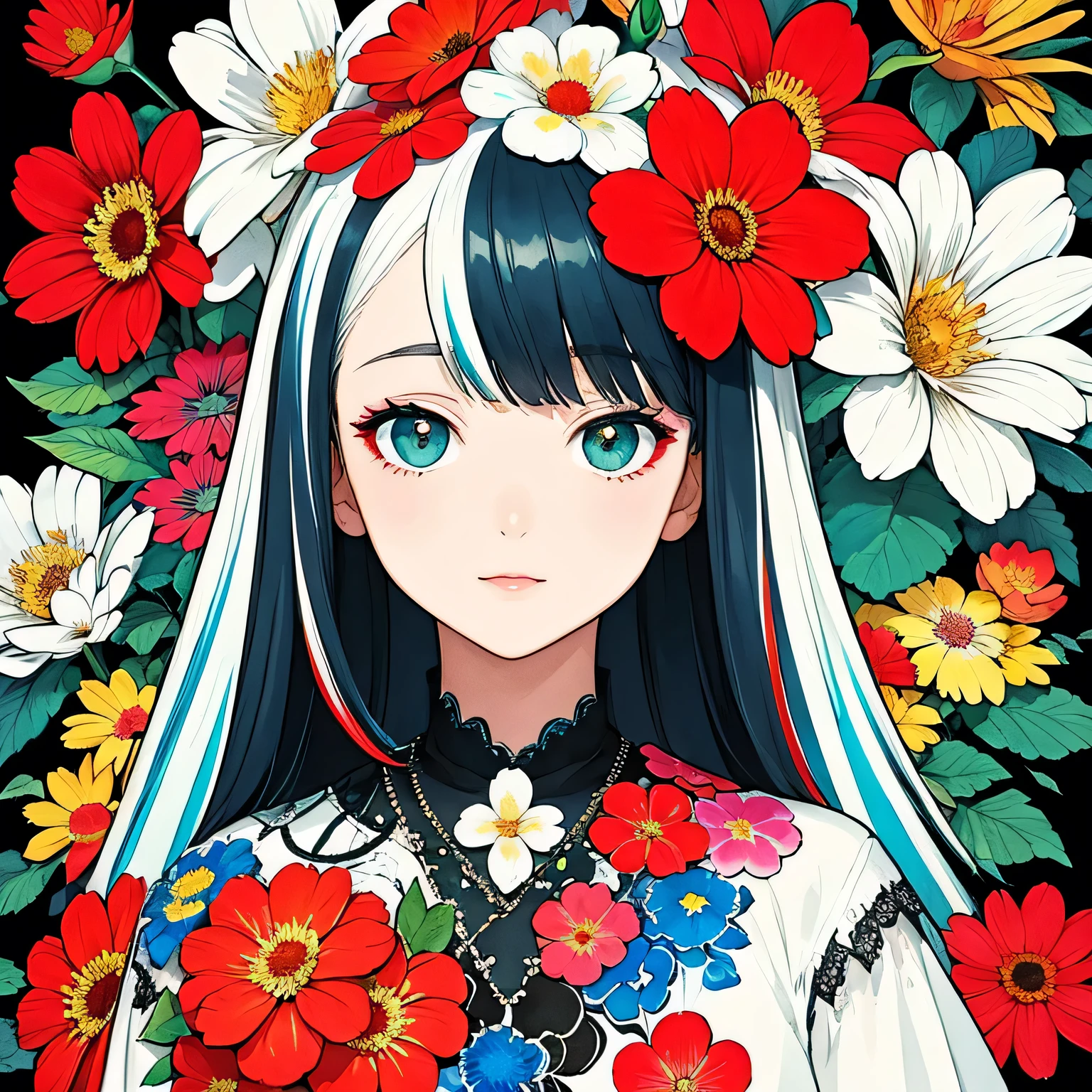 Realistic,High resolution, Highest quality,Official Art, colorful, Very detailed, Official Art, unity 8k wallpaper, Very detailed, beautiful and aesthetic, beautiful, masterpiece, Highest quality, (zenTangle, Mandala, Tangle, enTangle), (Flower Ecstasy:1.2) Dynamic Angle, Cowboy Shot, the most beautiful form of chaos, elegant, Brutalist Design, Vibrant colors, Romanticism, Atmospheric Information