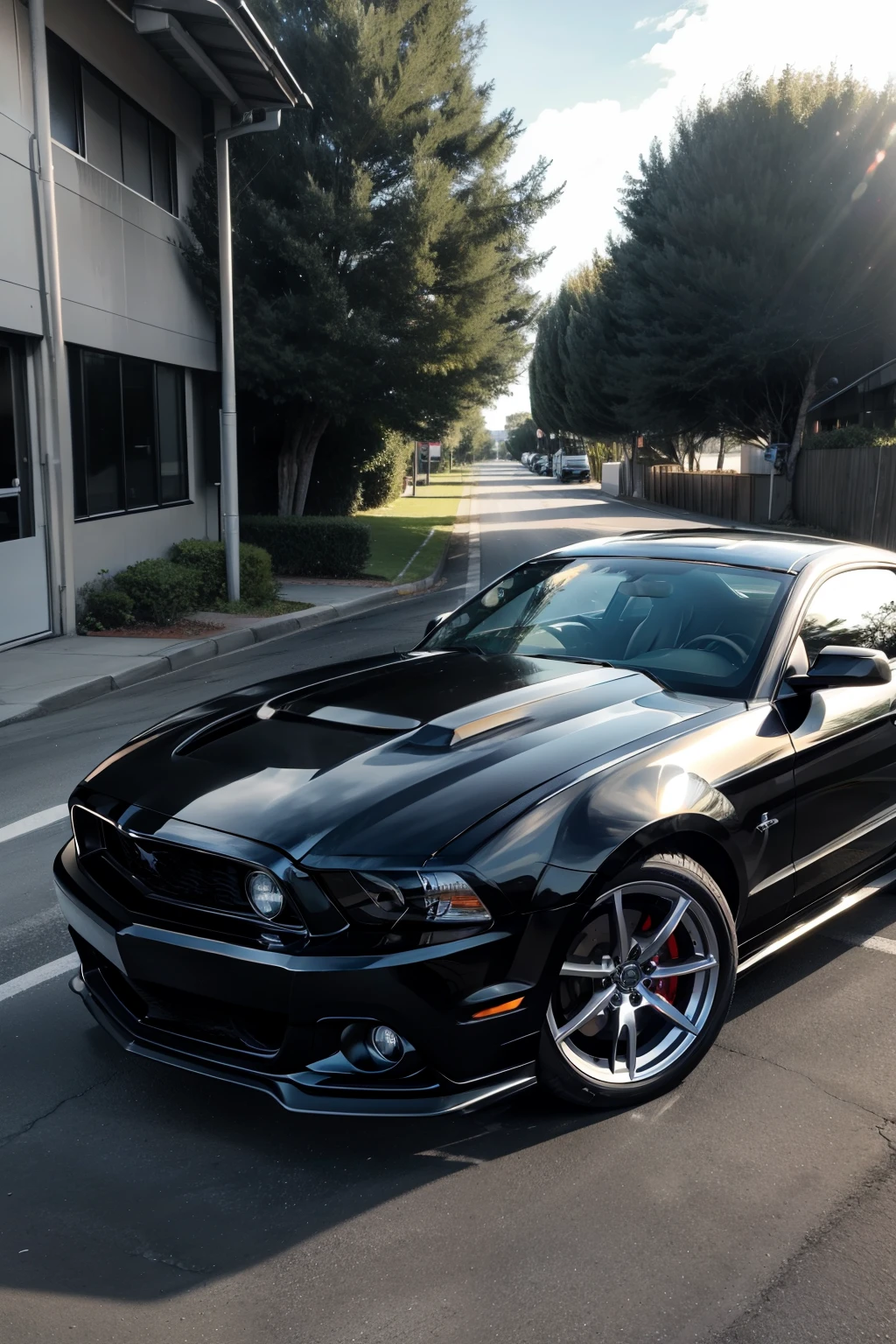 2013 S197 Model Mustang GT (Black Tinted, Black Rims) - Realistic Whole Car Image in High Resolution against a Summer Background
-- Realistic Quality: 1.4, Clarity: 1.5
-- Single Car, 2013 Model Year, S197 Mustang GT (Black Edition)
-- Prominent Black Tinted Windows, Black Rims with Shiny High Polished Surface
-- Detailed Perfection: Ultra-fine Quality, Extremely Detailed
-- Resolution: Ultra High Res, Very High Res
-- Realistic Summer Scene, Sunlight Reflecting Off the Car, G