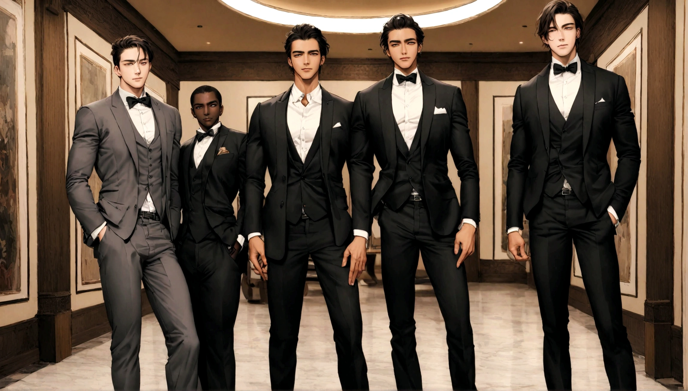Handsome arabian man in white shirt and black trousers standing in a room, Tailored clothing, Gray pants and black dress shoes, Highly fashionable and masculine, formal dress, Slim man with dark skin, Handsome man, Male ratio, Beautiful and elegant, Black suit pants, Male Model, Model pose, Wearing a business suit, Beautiful and attractive