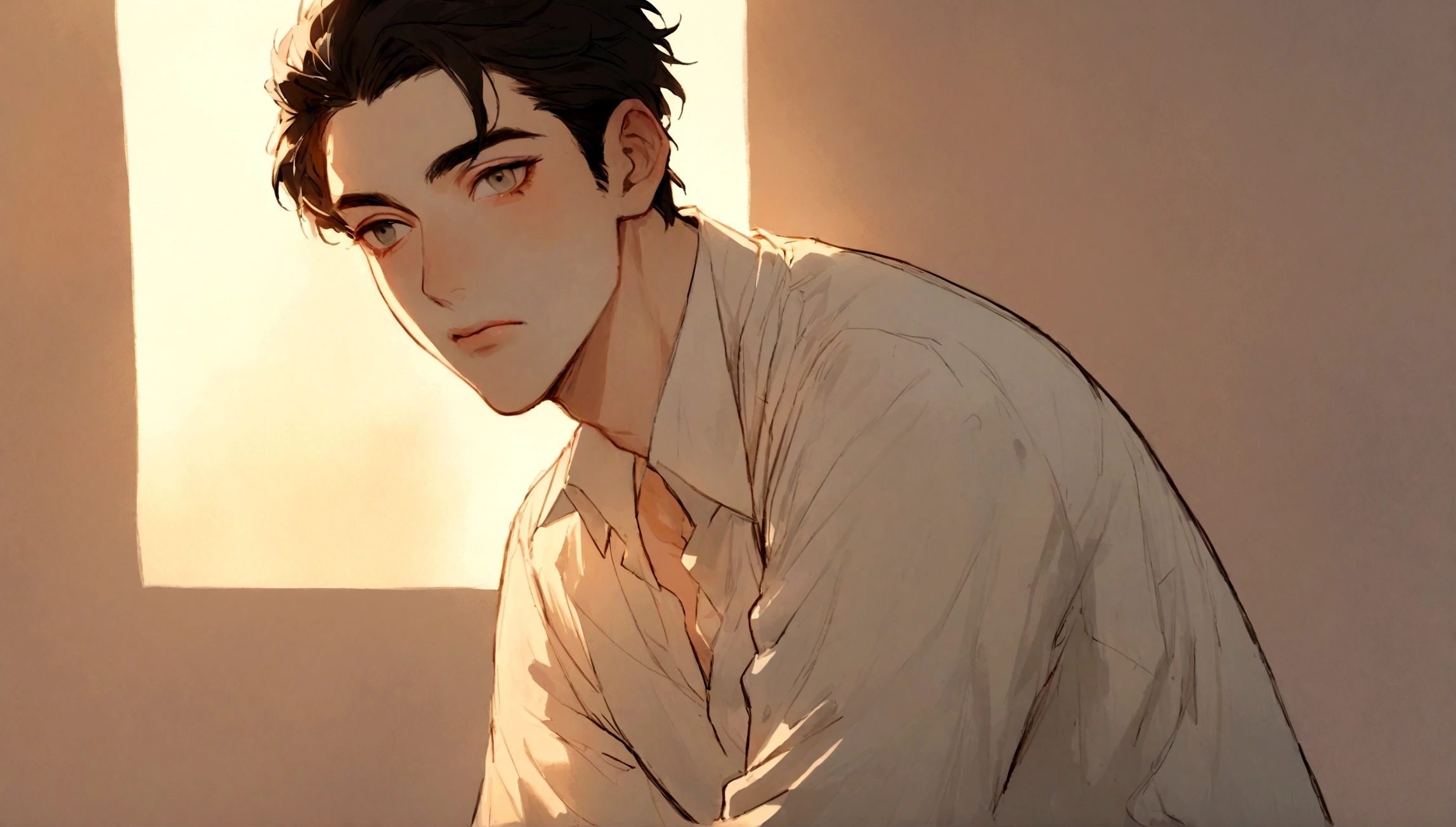 (High resolution,masterpiece:1.2),(realistic,photorealistic,photo-realistic:1.37) portrait of a (handsome, strong) young brazilian man, (and a kind, Gentle expression) (wearing a stylish suit:1.1). The young man has (Expressive eyes:1.1) (and a gleam of wisdom), a (はっきりandした鼻) and (full, well-shaped lips). no (beard) and his (skin is flawless, and a smooth complexion). The young brazilian man is (standing) and (confidence), (leaning slightly forward) as if he is about to say something important.

The background is a (subtle gradient, seamlessly blending colors) that enhances the portrait's focus on the young brazilian man. Lighting (soft and diffused), casting a gentle glow on his face, highlighting his features in (subtle shadows). The colors are (rich and vibrant), and a range of (deep, warm tones) that complement his skin tone.