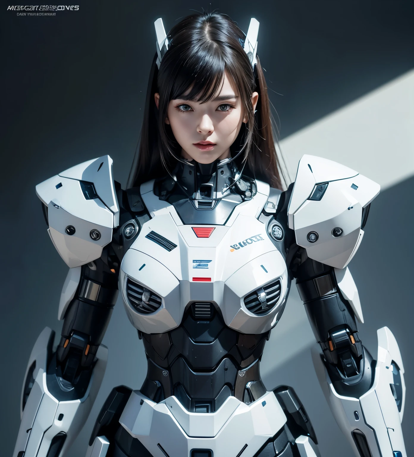 Textured skin, Super Detail, high details, High quality, Best Quality, hight resolution, 1080p, hard disk, Beautiful,(Gundam),beautiful cyborg woman,Mecha Cyborg Girl,Battle Mode,Girl with a Mecha Body,She wears a futuristic Gundam mecha,A powerful cyborg woman, sleek and futuristic, with advanced mechanical augmentations that enhance her strength and capabilities.