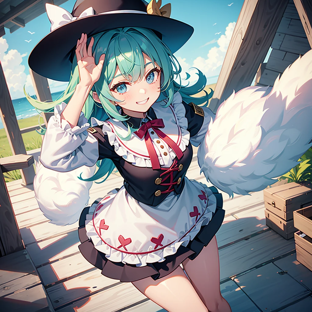 Fluffy smile　Viewer Perspective　Girl in a hat
